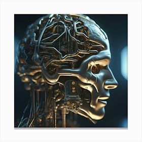 Robot Head 46 Canvas Print