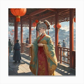 A Glimpse of Ancient China's Splendor Canvas Print