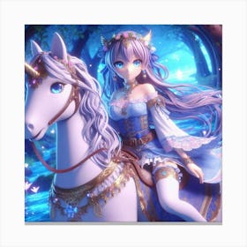 Unicorn Rider Canvas Print