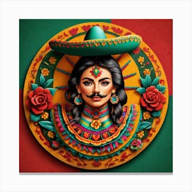 Mexican Woman 18 Canvas Print