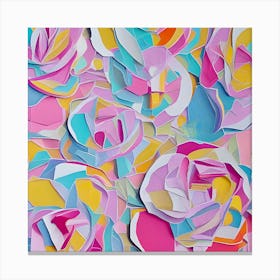 Paper Roses Canvas Print