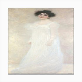 Lady In White 1 Canvas Print