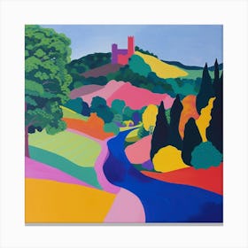 Colourful Gardens Powis Castle Gardens Wales 1 Canvas Print