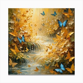 Butterfly Stream Canvas Print