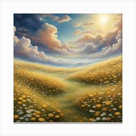 Daisy Field 1 Canvas Print