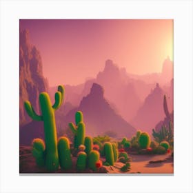 Desert Landscape - Desert Stock Videos & Royalty-Free Footage Canvas Print