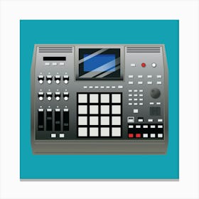 Groove Box Music Sampler Studio Sound Recording Canvas Print