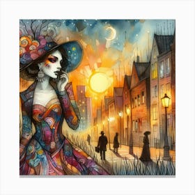 Spooky Woman Canvas Print