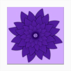 Purple Lotus Flower Canvas Print