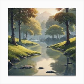 Landscape Painting 44 Canvas Print