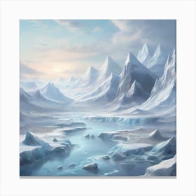 Ice Landscape Canvas Print