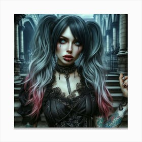 Gothic Girl 2 Canvas Print