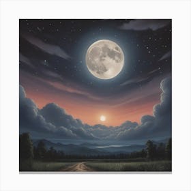 Full Moon Canvas Print