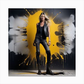 Kate Moss 2 Canvas Print