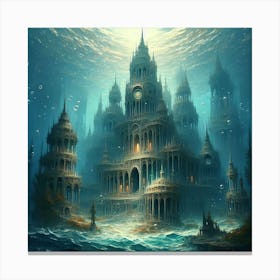 Underwater Palace 3 1 Canvas Print