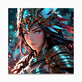 Default A Gracefully Fierce Anime Warrior Princess (5) Canvas Print