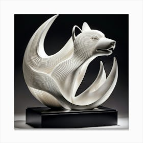 Fox Sculpture Canvas Print