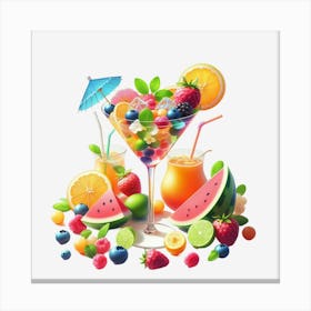 Fruit Cocktail Canvas Print