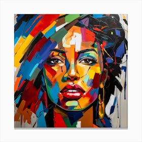 Afro-American Woman 13 Canvas Print