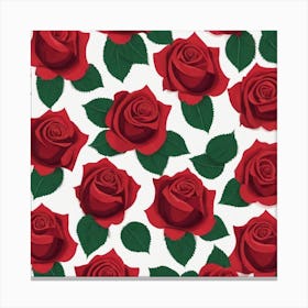 Red Roses 6 Canvas Print