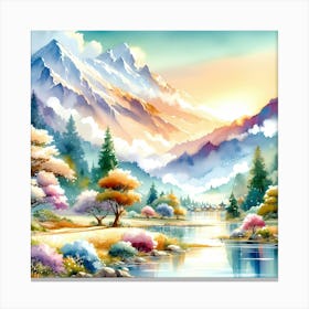 Asian Landscape Painting 53 Canvas Print