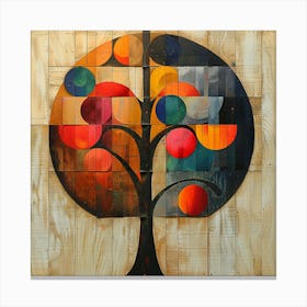Tree Of Life - colorful cubism, cubism, cubist art,    abstract art, abstract painting  city wall art, colorful wall art, home decor, minimal art, modern wall art, wall art, wall decoration, wall print colourful wall art, decor wall art, digital art, digital art download, interior wall art, downloadable art, eclectic wall, fantasy wall art, home decoration, home decor wall, printable art, printable wall art, wall art prints, artistic expression, contemporary, modern art print, Canvas Print