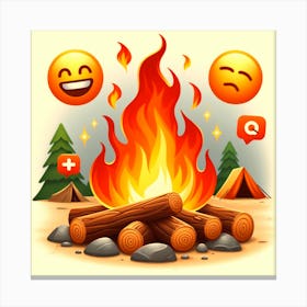 Campfire 1 Canvas Print