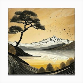 Tree standing wildlife Canvas Print