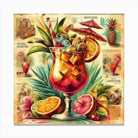 Tropical Cocktail 4 Canvas Print