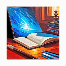 Open Book 7 Canvas Print