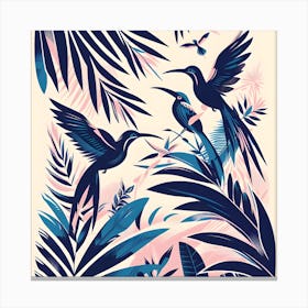 Parrots in the Jungle 2 Canvas Print