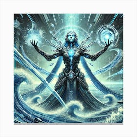 Grand Priestess Water Manipulation Sci Fi Canvas Print