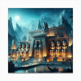 Egyptian Temple 1 Canvas Print