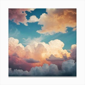 Cloud Stock Videos & Royalty-Free Footage 3 Canvas Print