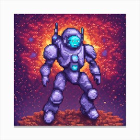 Pixel Art 17 Canvas Print
