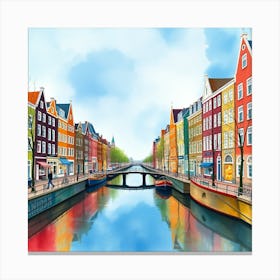 Amsterdam Canal 3 Canvas Print