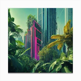 Futuristic Cityscape 18 Canvas Print