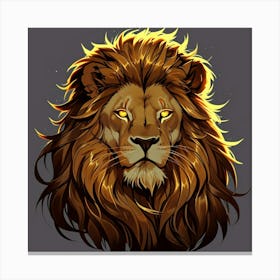 Lion Head Canvas Print