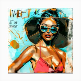 Meet Me At Our Spot - Beach Getaway Canvas Print