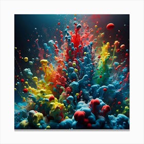 Floating dust Canvas Print