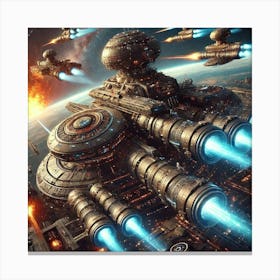 Orbital Supernova Armaments Converted Canvas Print