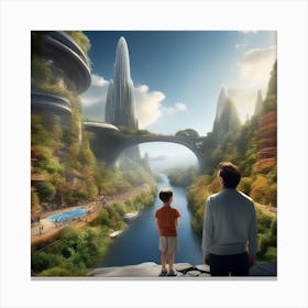 Future City 1 Canvas Print