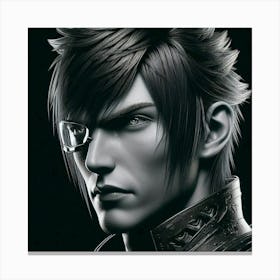 Character From Final Fantasy Vii Canvas Print
