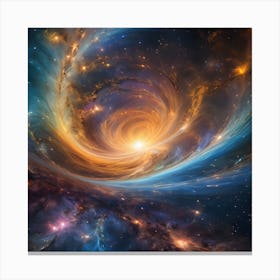 Spiral Galaxy In Space 1 Canvas Print