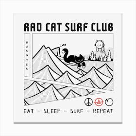 Rad Cat Surf Club 1 Canvas Print