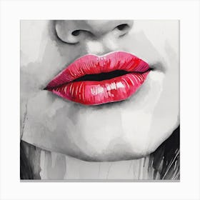 Woman'S Lips 1 Canvas Print