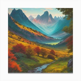 Valley Of The Sun Canvas Print