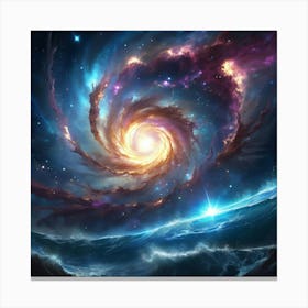 Galaxy In Space Canvas Print