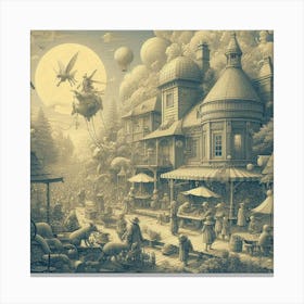 Faerie Village Canvas Print