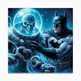 Batman And Iceman 1 Canvas Print